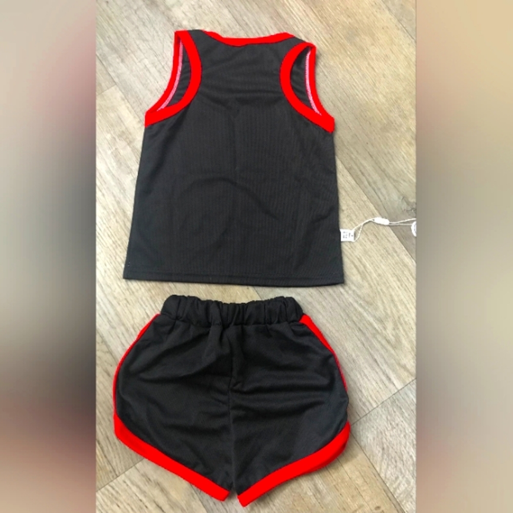 Unisex Kids Chicago Bulls 2 Piece Short Tank Top Set